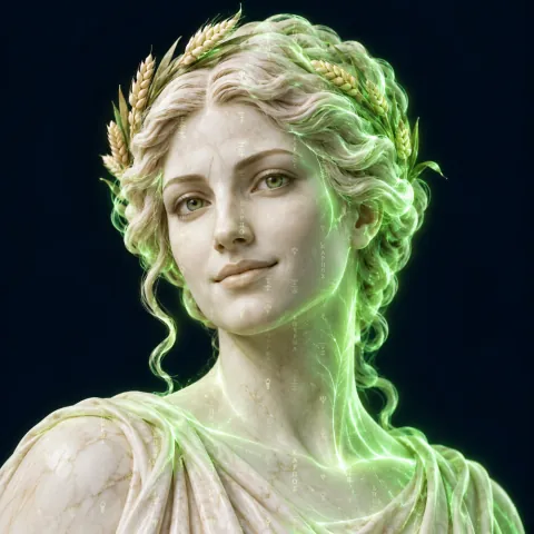 Ceres, growth and partnerships director, in marble and light.