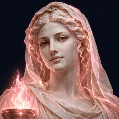 Vesta, operations and admin director, in marble and light.