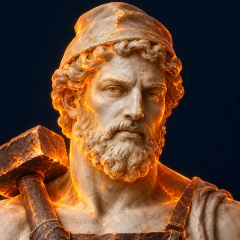 Vulcan, product and engineering director, in marble and light.